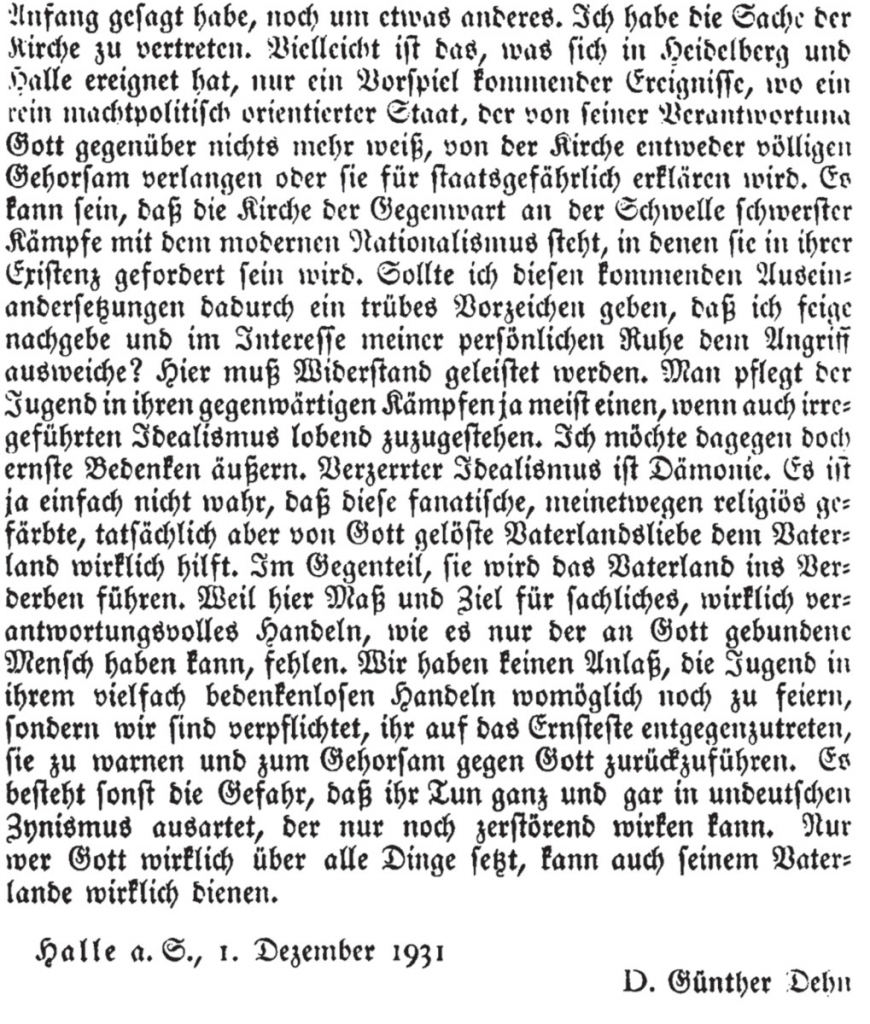 Dokument: Dehn, Günther Karl 
