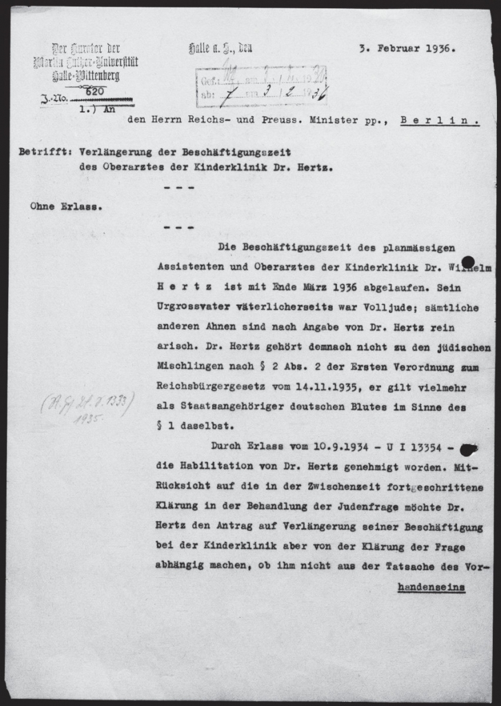 Dokument: Hertz, Wilhelm