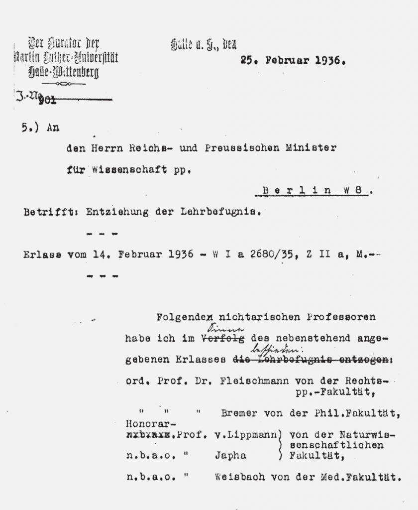 Dokument: Lippmann, Edmund Oskar Ritter von